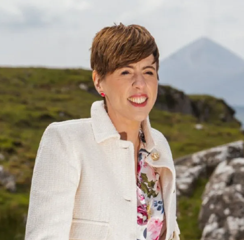 Helen Carey, Founder and CEO of Social Jam, smiling outdoors in the west of Ireland
